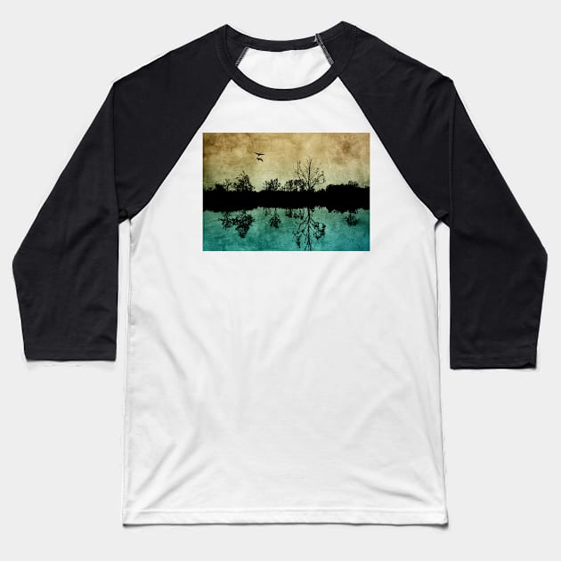 Reflections On The Water Baseball T-Shirt by JimDeFazioPhotography